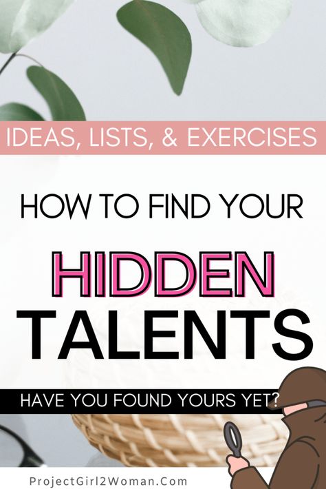 How to find your Hidden Talents & Skills Free List of Talent Ideas Skills And Talents List, Hidden Talents Ideas, Future Skills, Skills List, Hidden Talents, List Of Skills, Personal Growth Plan, People Skills, Someone Told Me