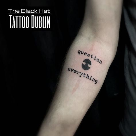 Homage to George Orwell by James of the Black Hat Tattoo Dublin Ireland George Orwell Tattoo, 1984 Tattoo George Orwell, 1984 Tattoo, 1984 George Orwell, 1984 Poster George Orwell, 1984 By George Orwell, Orwell 1984 Memes, Tattoo Mistakes, Tattoo Dublin