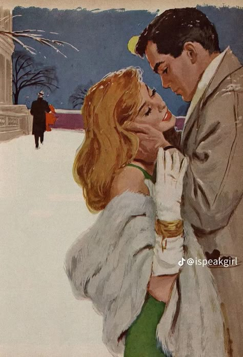 Art About Love, Love Tiktok, 50s Art, Vintage Illustration Art, Laser Tag, Romance Art, Pulp Art, Arte Inspo, Romantic Art