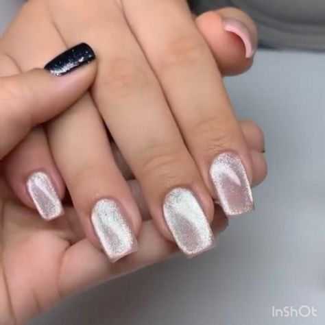 Delicate pink is great friends with a cat's eye! Video by @my_nailworks #nails #cateye #dressupnail Nails Cateye, Blush Pink Nails, Nagellack Trends, Classy Nail Designs, Eye Nails, Pink Nail Art, Fall Acrylic Nails, Thanksgiving Nails, Cat Eye Nails