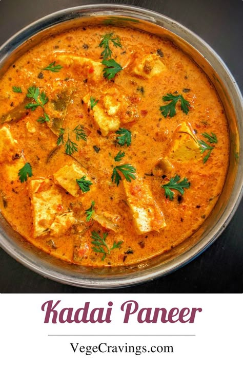 Popular Indian Curry made of Paneer cubes cooked in spicy Onion Tomato Masala and flavored with spices. Paneer Gravy Recipe, Paneer Gravy, Kadai Paneer, Tofu Curry, Paneer Dishes, Punjabi Food, Indian Curries, Paneer Tikka, Indian Foods