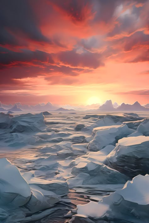 #phonewallpaper #free #abstractart #aidigitalart #digitalprint #aiart #aigeneratedart #midjourney #walldecor #dorm #homedecor #abstract #wallart #northpole #tundra #landscape Fantasy Tundra, Tundra Aesthetic, Arctic Aesthetic, Tundra Landscape, Snowy Tundra, Therian Wallpaper, Biomes Project, Frozen Landscape, Frozen Tundra