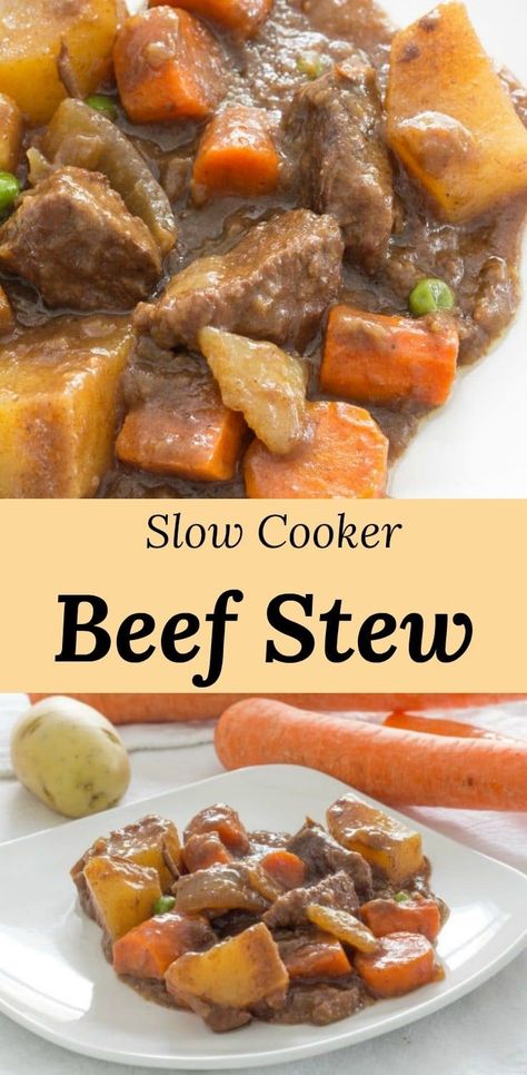 Recipe Beef Stew, Slow Cooker Recipes Beef Stew, Easy Beef Stew Recipe, Crockpot Recipes Beef Stew, Crockpot Soup, Easy Beef Stew, Hearty Beef Stew, Stew Meat Recipes, Beef Stew Crockpot