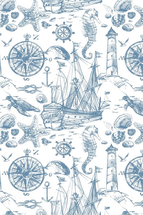 Design: Ocean waves, ship, sea life - Removable Self Adhesive pattern wallpaper #53316All wallpaper are printed on high quality eco-friendly materials using a completely safe latex printing methodAll materials are made in the USA and have the texture of a canvas, matte, resistant to damage.Wallpaper are custom made and cannot be returnedMade in Los Angeles, CaliforniaWe make wallpaper on 2 types of materials.Removable “peel and stick” self-adhesive vinyl wallpaperMaterial: Textured, thick self-a Boat Wallpaper Aesthetic, Wallpaper Backgrounds Ocean, Damage Wallpaper, Aa Wallpaper, California Wallpaper, Cork Wallpaper, Ocean Pattern, Classy Wallpaper, Phone Widgets