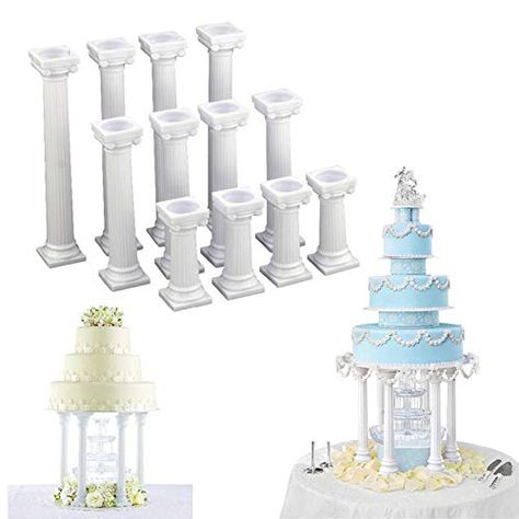 Cake Pillars, Tiered Cake Stands, Cake And Cupcake Stand, Roman Columns, Wedding Cake Stands, Wedding Cake Decorations, Tiered Stand, Blog Site, Common Myths