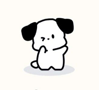 Widgetable Pets, Dog Black And White Drawing, Dog Widget, Animal Widgets, Puppy Icon, Puppy Doodle, Cat And Dog Drawing, Puppy Stickers, Anime Puppy