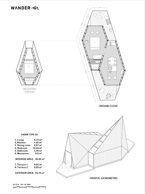 Getaway Cabin, Cabin Plan, Concept Models Architecture, Architecture Design Sketch, Architecture Design Drawing, Getaway Cabins, Architecture Design Concept, Tiny House Design, Architecture Sketch