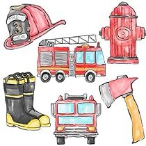 Diy Events, Fireman Birthday, Firetruck Birthday Party, Fire Truck Party, Firetruck Birthday, Teaching Supplies, Cardboard Cutouts, Kids Party Decorations, Third Birthday