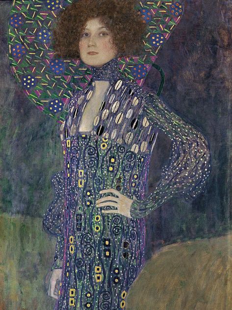 Portrait of Emilie Flöge | 1902 Art Klimt, Gustav Klimt Art, Klimt Paintings, Klimt Art, Vienna Secession, Egon Schiele, Art Masters, Gustav Klimt, Famous Artists