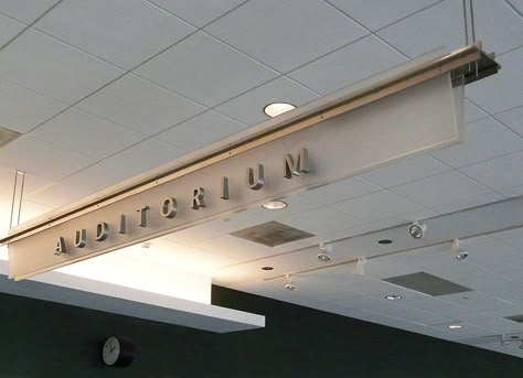 Ceiling Signage, Wayne State University, Wayne State, Jewelry Store Design, Sports Complex, Directional Signs, Wayfinding Signage, New Students, Signage Design