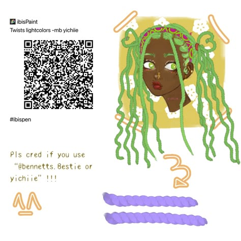 new brush alerttt🤫🔥 Ibis Paint Brush Code Dreadlocks, Natural Hair Brush Ibis Paint, Braids Brush Ibis Paint, Ibis Paint X Brushes Qr Code Hair Braid, Braid Ibispaint Brush, Braid Brush Ibis Paint, Locs Brush Ibis Paint, Poc Hair Brush Ibis Paint, Ibis Paint Brush Code Curly Hair