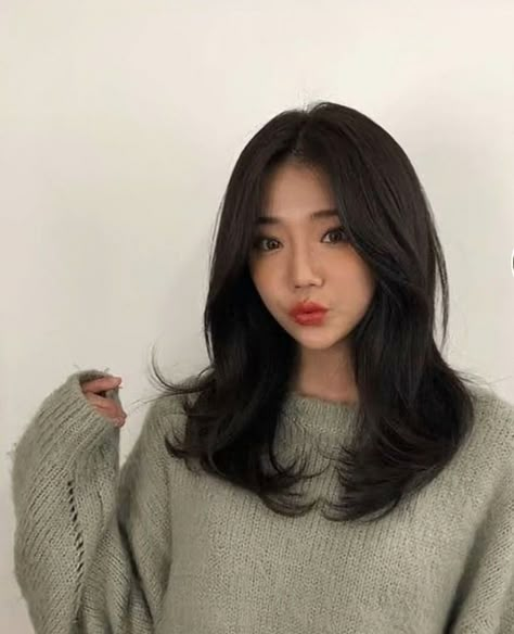 Korean Medium Hair, Easy Updos For Medium Hair, Korean Hair Color, Hair Inspiration Long, Layered Haircuts For Medium Hair, Mid Length Hair With Layers, Haircut Types, Bangs With Medium Hair, Asian Short Hair