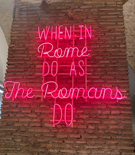 Rome Astethic, Sara Core, When In Rome, Neon Lights, Wanderlust Travel, Instagram Pictures, Rome, Neon Signs, Neon