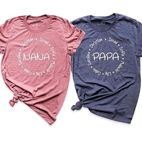 Custom Nana Shirt with Kid's Names, Papa Shirt, Mothers Day Tee, Personalized Grandparents Outfits, Gift Shirt for Grandma, Nana and Papa Tshirts, Mimi T-Shirt, Grandma to be ShirtsBaseball/T-Ball Mom Personalized Name Sports Mom T-shirt Grandparents Shirts, Nana Birthday Gift, Grandparents Shirt, Mouse Silhouette, Gigi Shirts, Nana Shirts, Papa Shirt, Family Tees, Grandma Shirts