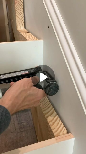 William Keith Dykes on Instagram: "Part 2 on steps, How to install RISERS. #gotitcoach #stairs #risers #staircase #custom #customhomes #customhomebuilder #stairwizard #jig #howto #foamit #keepittight #part2 #wkdconstructionllc" Step Riser Ideas, Diy Stair Risers, Stairs Without Risers, Step Storage, White Stair Risers, Open Stairs, Parts Of Stairs, Stairs Makeover, Base Trim