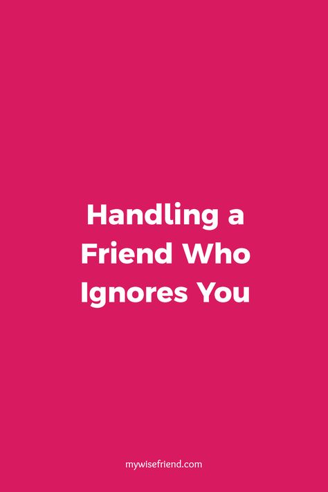 Have you noticed that a friend is ignoring you? It can be tough when someone close suddenly distances themselves. The key is to approach the situation thoughtfully. Begin by reflecting on recent interactions or conflicts. Open communication is vital—reach out and gently ask if everything is okay. Try to express your feelings without accusation. Maintaining understanding and care throughout can turn the situation around. Building emotional communication can help mend those cracks created by silence, allowing your friendship to thrive again. If You Wanna Talk About Yes Im Free, Friend Ignoring Me Quotes, When Your Friends Ignore You, Being Used By Friends, Arguing Quotes, When Someone Ignores You, Emotional Communication, Ignore Me Quotes, Emotional Abandonment