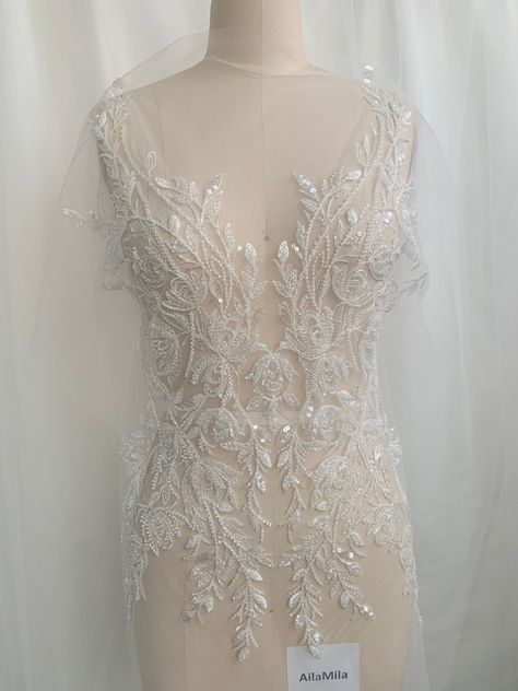 Dress Shopping, Light Ivory, Beaded Bodice, Dress Evening, Wedding Dress Shopping, Lace Bodice, Bridal Lace, Lace Applique, Fashion Sewing