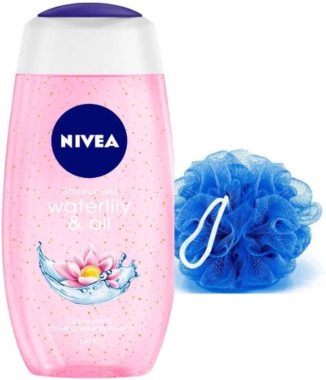 Amazon.com : NIVEA Waterlily & Oil Shower Gel, 250 ml with Free Loofah : Beauty & Personal Care Nivea Body Wash, The Best Body Wash, Body Wash For Men, How To Look Attractive, Best Body Wash, Dove Body Wash, Pear Body, Feminine Health, Shower Oil