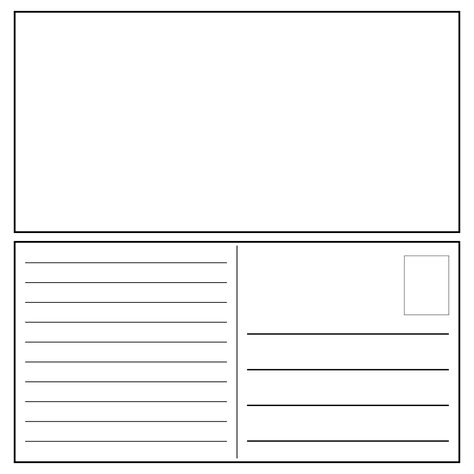 Blank Postcard Template Free Printable, Postcard Template Free Printables, Make Your Own Postcard, Blank Postcard, Postcard Template Free, Microsoft Onenote, Email Marketing Templates, Printable Forms, One Note Microsoft