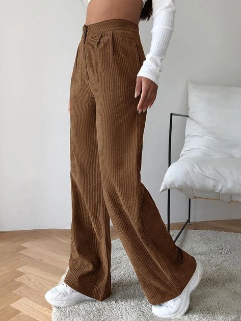 Wide Leg Pants Winter, Classic Minimalist Style, Style Roots, Lace Coat, Velvet Sweatshirt, Elegant Pant, Spring Dresses Women, Cord Trousers, Cords Pants