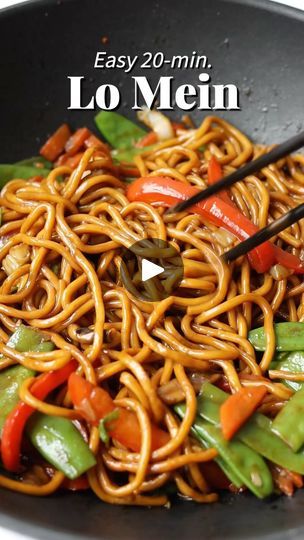 80K views · 7.3K reactions | Easy 20-min. Lo Mein 📝 Recipe link in profile or visit www.christieathome.com & search for recipe with measurements 
 
Delicious egg noodles stir fried with an assortment of colorful vegetables in a delicious savory sauce! So quick and simple!  These stir-fried noodles are popularly served at Chinese restaurants or Chinese takeout. Ready in 20 minutes. Great for busy weeknights as a side dish to your favourite protein. 

 

#recipe #recipeoftheday #recipes #recipeshare #easyrecipes #chowmein #newrecipe #asianeats #asiancooking #asianfoodlover #asianfoodie #asianfoodporn #asianfood #Asianfoods #asianrecipes #asiancuisine #asiancooking #asianfoodrecipes #chinesecooking #chinesefoods #chinesefood #cantonesefood #chinesecuisine #chineserecipe #chinesefoodie #chine Crock Pot Stew Meat Recipes, Beef Lo Mein Recipe, Stir Fry Noodles Recipe, Pancit Recipe, Fried Noodles Recipe, Egg Noodle Recipes, Chow Mein Recipe, Cantonese Food, Lo Mein Recipes