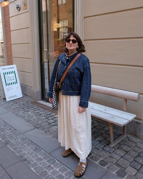 Soaking up every second of floaty skirt + denim jacket weather 🌞🫶🏼 Denim Jacket Skirt Outfit, Denim Jacket And Skirt Outfit, Jacket And Skirt Outfit, Denim Jacket And Skirt, Alice Catherine, Skirt Denim, Skirt Outfit, May 13, Skirt Outfits