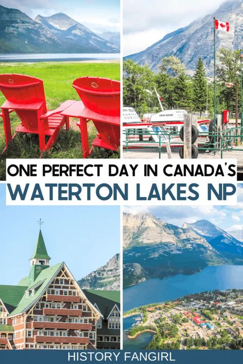 Glacier National Park Vacation, Waterton Park, Waterton National Park, Wyoming Vacation, National Park Itinerary, Waterton Lakes National Park, Montana Vacation, Canada National Parks, Canadian Travel