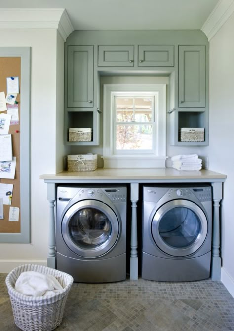 Day 70: Laundry Rooms! Laundry Room/mud Room, Room Storage Diy, Stylish Laundry Room, Basement Laundry Room, Basement Laundry, Laundry Room Remodel, Design Blogs, Small Laundry Rooms, Small Laundry Room