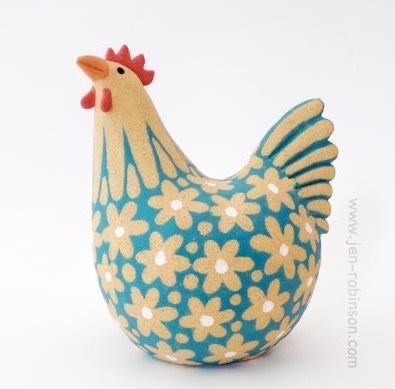 Ceramic Chicken, Clay Birds, Chicken Crafts, Pottery Animals, Paper Mache Sculpture, Paper Mache Art, Paper Mache Crafts, Chicken Art, Hand Built Pottery