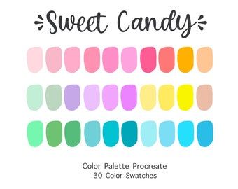 Procreate Palette, Birth Colors, Procreate Color Palette, Color Palette Challenge, Color Schemes Colour Palettes, Color Palette Design, Procreate App, Colour Board, Sweet Candy