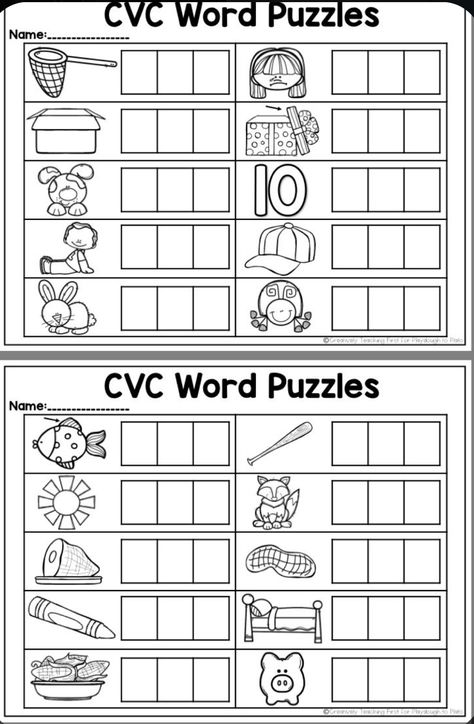 Writing Cvc Words, Cvc Worksheets, Cvc Words Worksheets, Phonics Ideas, Cvc Activities, Cvc Words Kindergarten, Cvc Word Activities, Cvc Word Families, Jolly Phonics