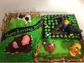 Farm Birthday Cake, Farms Animals, Smash Cake Birthday, Tractor Birthday Cakes, John Deere Cake, Farm Birthday Cakes, Toddler Birthday Cakes, Second Birthday Cakes, Farm Animal Cakes