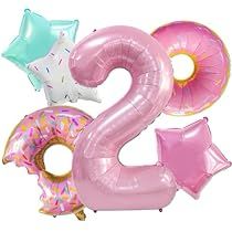 Donut Theme Birthday Party, Donut Balloons, Donut Themed Birthday Party, Pink Party Decorations, Donut Birthday Parties, Donut Birthday, Girl Birthday Decorations, Diy Event, Pink Donuts