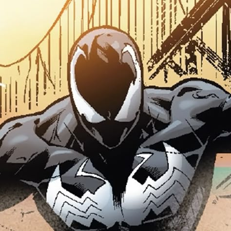 Spiderman Black Suit Pfp, Symbiote Spiderman Icon, Symbiote Spiderman Art, Marvel Pfp Comics, Symbiote Spiderman Pfp, Black Suit Spiderman, Spiderman Comic Covers, Spidey Icon, Marvel Pfp