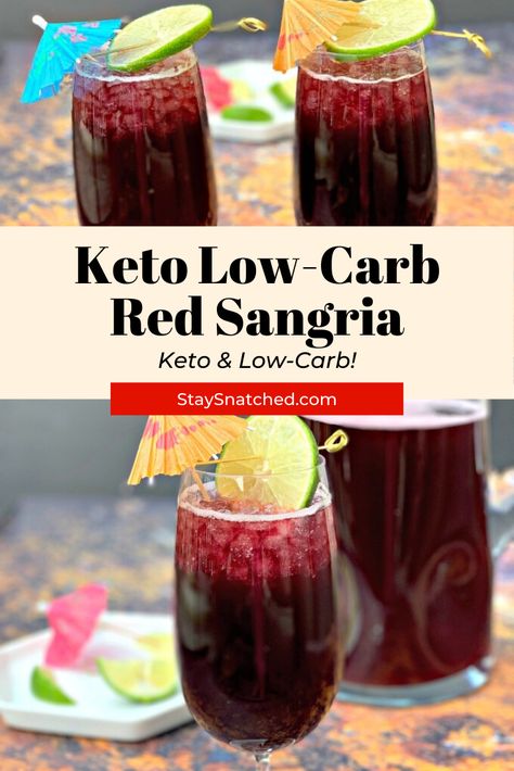 Low Sugar Sangria Recipes, Keto Sangria, Sugar Free Alcoholic Drinks, Kristy Keto, Special Cocktails, Keto Wine, Keto Favorites, Sugar Free Cocktails, Red Sangria Recipes