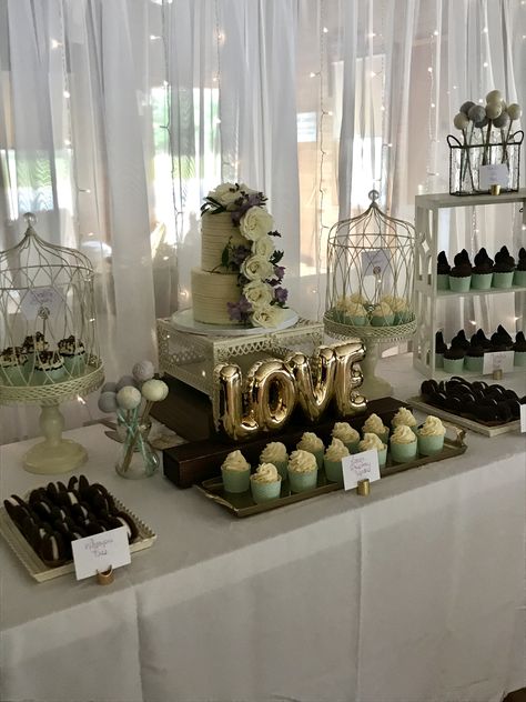 How To Decorate A Cake Table, Quinceñera Dessert Table, Acrylic Dessert Table Display, Wedding Anniversary Dessert Table, Treat Table Set Up, Decorate Dessert Table, Wedding Cake Table Set Up, Dessert Table Set Up, Umrah Party