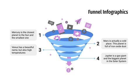 Free Funnel Infographics for Google Slides & PowerPoint Funnel Infographic, Hierarchical Structure, Data Gathering, Get Clients, Marketing Presentation, Gas Giant, Presentation Software, Data Charts, Presentation Slides Templates