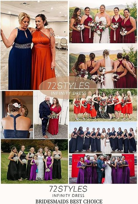 72styles Infinity Dress with Bandeau, Convertible Bridesmaid Dress, Long, Plus Size, Multi-Way Dress, Twist Wrap Dress
4.4 4.4 out of 5 stars    11,141 ratings Infinity Dress Plus Size, Short Infinity Dress, Infinity Dress Bridesmaid, Bridesmaid Duties, Convertible Bridesmaid Dress, Multi Way Dress, Velvet Bridesmaid Dresses, Evening Dresses Plus Size, Convertible Dress