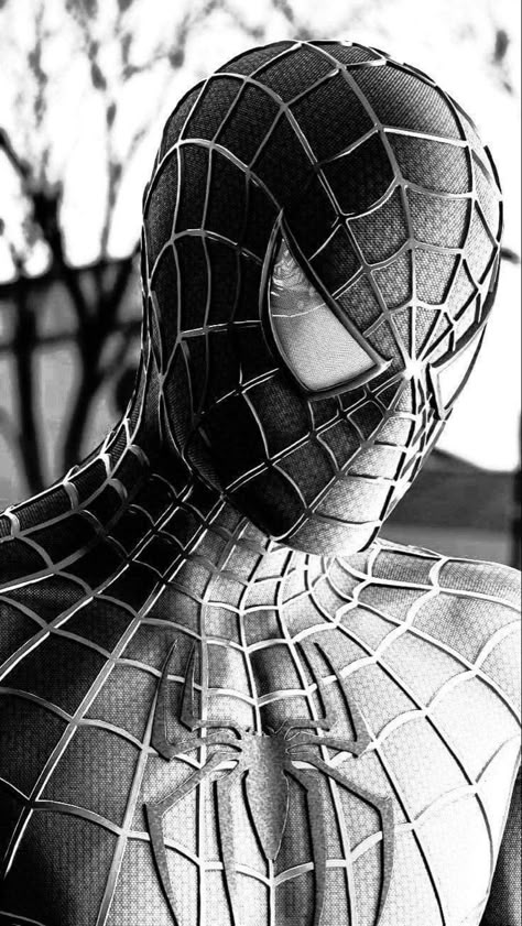 Spiderman Realistic, Spiderman Black And White, Spiderman Reference, Spiderman Portrait, Marvel Portraits, Super Hero Tattoos, Batman Art Drawing, Drawing Body Proportions, Spiderman Tattoo