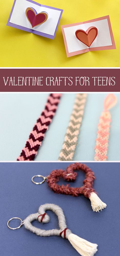 Valentines Day Crafts For Older Kids, Valentines Day Crafts For Teens, Valentine’s Day Crafts For Teens, Teen Valentine Crafts, Valentines Crafts For Teens, Galentines Gifts Small Diy, Christian Valentines Crafts, Felt Hearts Crafts, Vday Crafts