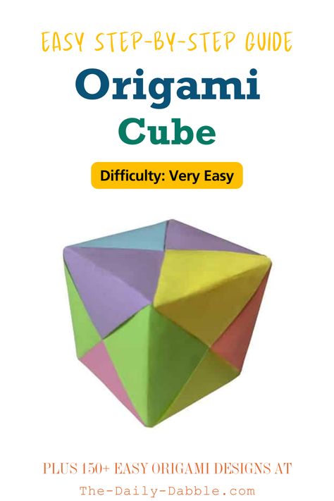 This summer, turn boredom into a burst of creativity! Learn how to fold an easy origami cube with our step-by-step guide. Even beginners can ace this fun activity! Don't miss out on the magic. 😍📐🌀 #DIYsummerCrafts #OrigamiArt #SimpleOrigami #SummerCraftsForKids #OrigamiStepByStep Summer Preschool Crafts, Origami Cube, Beautiful Origami, Origami Step By Step, Diy Summer Crafts, Summer Craft, Tri Colour, Summer Crafts For Kids, Easy Origami