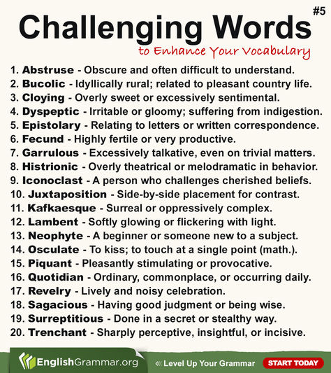 Difficult words and their meaning. #classroom #English #vocabulary #IELTS Difficult English Words, Vocabulary Ielts, Classroom English, Difficult Words, Business Writing Skills, Simple English Sentences, Grammar Nerd, Adjective Worksheet, Daily Exercises