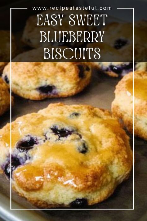 Deliciously fluffy and sweet blueberry biscuits, perfect for breakfast or as a delightful snack. These biscuits are topped with a sweet glaze, making them a treat everyone will love! Blueberry Biscuits, Sweet Glaze, Lemon Blueberry, Freshly Baked, Stick Of Butter, Powdered Sugar, Baking Powder, Breakfast Brunch, Breakfast Recipes