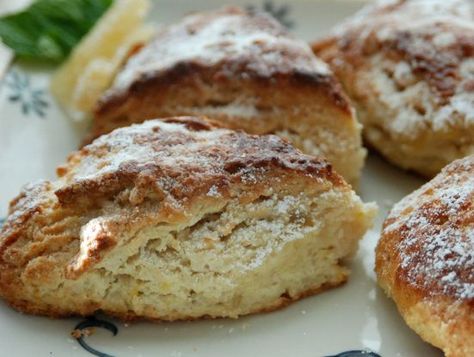 Lemon Ginger Scones Recipe - Food.com Lemon Ginger Scones Recipe, Ginger Scones Recipe, Ginger Scones, Milk Nutrition, Lemon Scones, Scones Recipe, Lemon Filling, Lemon Ginger, Pastry Blender