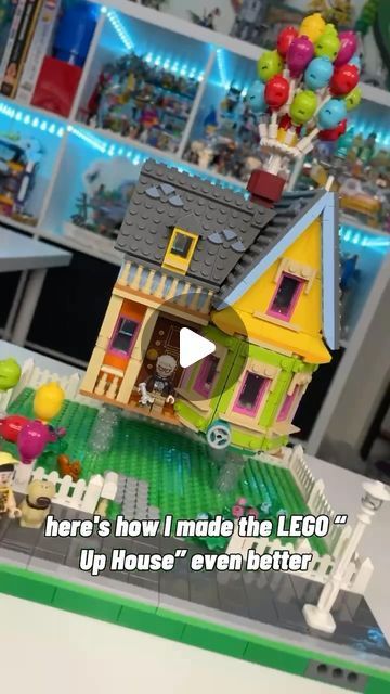 Matticus Bricks on Instagram: "“Adventure is out there.” 🏡🎈 The Up House is one of this year’s stand out LEGO Disney sets, but as cute as it is out of the box, it was just begging for an upgrade! I just had to complete the house with a Rebrickable project by rykfield (I’ll post a 🔗 on my website) and from there, the little yard seemed a natural next step. To take this set to the next level, I created a base using the Modular Integrated Landscaping System (MILS), a standard builders use to strengthen their modular city buildings. As I convert my own city to MILS, the Up House can now be easily situated in amongst the larger modular buildings, just like Carl’s house in the movie! #lego #legoset #legomoc #legoup #legodisney #legodisney100 #disney100 #legocity #mils #legomils #legoreels #l Lego Up House, Lego Modular Buildings, The Up House, Lego Movie 2, Lego Modular, Disney Pixar Up, Lego House, Modular Building, Up House