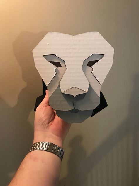 Animal Masks Diy, Theatrical Masks, Lion King Play, Lion Witch Wardrobe, Lion King Costume, Lion King Musical, Cardboard Mask, Lion King Jr, Lion Mask