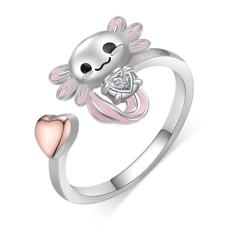 Axolotl Ring, Axolotl Jewelry, Cute Axolotl, Cute Engagement Rings, Animal Rings, Ring Displays, Fancy Jewelry, Cute Rings, Open Ring