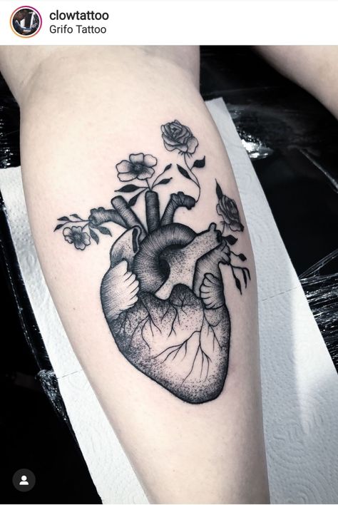 Real Heart Tattoos, Realistic Heart Tattoo, J Tattoo, Melbourne Tattoo, Tattoo Portrait, Anatomical Heart Tattoo, Eyeliner Tattoo, Body Tattoo, Cute Little Tattoos