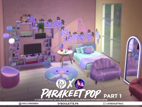 The Sims Resource - Patreon release - Parakeet pop set part 1 Sims 4 Toys Cc Patreon, Furniture Cc, Alpha Cc, Pop Custom, Sims 4 Bedroom, Cc Furniture, Sims 4 Clutter, Sims 4 Teen, Sims 4 Dresses