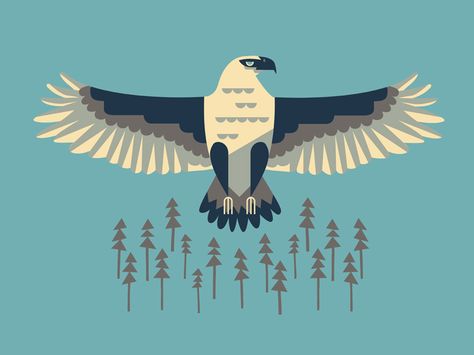 I created this shirt design a few years ago and just forgot to share it with the world. Better late than never I suppose Owen Davey, Animal Logo Inspiration, Graphic Shirt Design, Eagle Art, Adobe Illustrator Tutorials, Better Late Than Never, Childrens Drawings, Eagle Design, Eagle Shirts